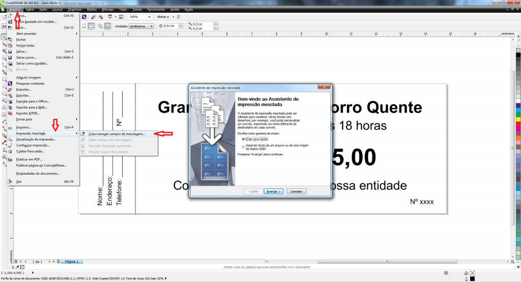 Abrindo o assistente